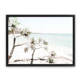 Shop North Stradbroke Island Views Photo Canvas Art Print-Coastal, Green, Horizontal, Landscape, Photography, Photography Canvas Prints, Rectangle, View All, White-framed wall decor artwork