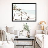 Shop North Stradbroke Island Views Photo Canvas Art Print-Coastal, Green, Horizontal, Landscape, Photography, Photography Canvas Prints, Rectangle, View All, White-framed wall decor artwork