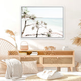 Shop North Stradbroke Island Views Photo Canvas Art Print-Coastal, Green, Horizontal, Landscape, Photography, Photography Canvas Prints, Rectangle, View All, White-framed wall decor artwork