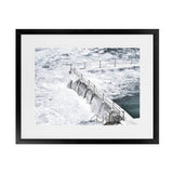 Shop Bondi White Photo Art Print-Blue, Coastal, Horizontal, Landscape, Photography, Rectangle, View All, White-framed poster wall decor artwork