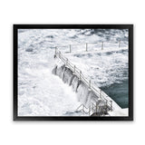 Shop Bondi White Photo Art Print-Blue, Coastal, Horizontal, Landscape, Photography, Rectangle, View All, White-framed poster wall decor artwork