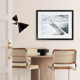 Shop Bondi White Photo Art Print-Blue, Coastal, Horizontal, Landscape, Photography, Rectangle, View All, White-framed poster wall decor artwork