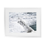 Shop Bondi White Photo Art Print-Blue, Coastal, Horizontal, Landscape, Photography, Rectangle, View All, White-framed poster wall decor artwork