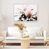 Shop Waratah Flowers Photo Canvas Art Print-Botanicals, Florals, Green, Hamptons, Landscape, Nature, Photography, Photography Canvas Prints, Pink, View All-framed wall decor artwork