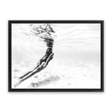 Shop Underwater Photo Canvas Art Print-Coastal, Horizontal, Landscape, People, Photography, Photography Canvas Prints, Rectangle, View All, White-framed wall decor artwork