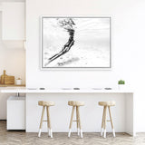 Shop Underwater Photo Canvas Art Print-Coastal, Horizontal, Landscape, People, Photography, Photography Canvas Prints, Rectangle, View All, White-framed wall decor artwork