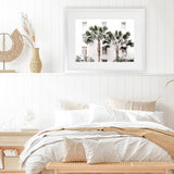Shop Casa Palms Photo Art Print-Boho, Botanicals, Coastal, Green, Landscape, Photography, Tropical, View All, White-framed poster wall decor artwork
