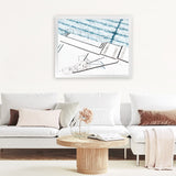 Shop Ocean Pool I Photo Art Print-Blue, Coastal, Horizontal, Landscape, Photography, Rectangle, View All, White-framed poster wall decor artwork