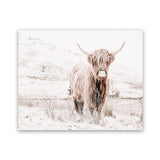 Shop Highland Cow III Photo Art Print-Animals, Baby Nursery, Landscape, Neutrals, Photography, Scandinavian, View All-framed poster wall decor artwork