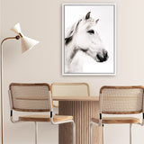 Shop Icelandic Horse Photo Canvas Art Print-Animals, Photography, Photography Canvas Prints, Portrait, Rectangle, View All, White-framed wall decor artwork