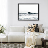 Shop Blue Wave Photo Art Print-Blue, Coastal, Horizontal, Landscape, Photography, Rectangle, View All, White-framed poster wall decor artwork