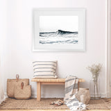 Shop Blue Wave Photo Art Print-Blue, Coastal, Horizontal, Landscape, Photography, Rectangle, View All, White-framed poster wall decor artwork