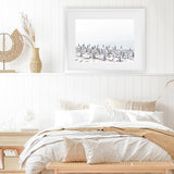 Shop Parasols III Photo Art Print-Coastal, Horizontal, Landscape, Photography, Rectangle, View All, White-framed poster wall decor artwork