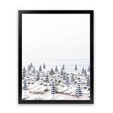 Shop Parasols I Photo Art Print-Coastal, Photography, Portrait, Rectangle, View All, White-framed poster wall decor artwork
