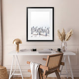 Shop Parasols I Photo Art Print-Coastal, Photography, Portrait, Rectangle, View All, White-framed poster wall decor artwork