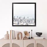 Shop Parasols IV (Square) Photo Art Print-Coastal, Photography, Square, View All, White-framed poster wall decor artwork