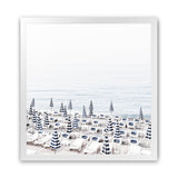 Shop Parasols IV (Square) Photo Art Print-Coastal, Photography, Square, View All, White-framed poster wall decor artwork