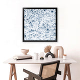 Shop Water Detail (Square) Photo Art Print-Abstract, Blue, Photography, Square, View All, White-framed poster wall decor artwork