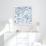 Shop Water Detail (Square) Photo Art Print-Abstract, Blue, Photography, Square, View All, White-framed poster wall decor artwork