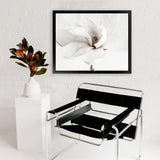 Shop White Magnolia Flower Photo Art Print-Botanicals, Florals, Horizontal, Landscape, Photography, Rectangle, View All, White-framed poster wall decor artwork