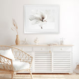 Shop White Magnolia Flower Photo Art Print-Botanicals, Florals, Horizontal, Landscape, Photography, Rectangle, View All, White-framed poster wall decor artwork
