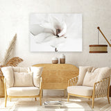 Shop White Magnolia Flower Photo Canvas Art Print-Botanicals, Florals, Horizontal, Landscape, Photography, Photography Canvas Prints, Rectangle, View All, White-framed wall decor artwork