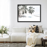 Shop Island Days Photo Canvas Art Print-Coastal, Green, Horizontal, Landscape, Photography, Photography Canvas Prints, Rectangle, Tropical, View All, White-framed wall decor artwork