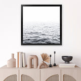 Shop Endless Ocean I (Square) Photo Art Print-Blue, Coastal, Photography, Square, View All, White-framed poster wall decor artwork