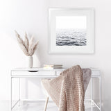 Shop Endless Ocean I (Square) Photo Art Print-Blue, Coastal, Photography, Square, View All, White-framed poster wall decor artwork