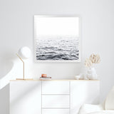 Shop Endless Ocean I (Square) Photo Art Print-Blue, Coastal, Photography, Square, View All, White-framed poster wall decor artwork