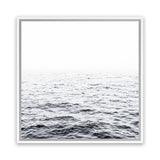 Shop Endless Ocean I (Square) Photo Canvas Art Print-Blue, Coastal, Photography, Photography Canvas Prints, Square, View All, White-framed wall decor artwork