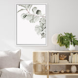 Shop Fiddle-Leaf Fig II Photo Canvas Art Print-Botanicals, Florals, Green, Hamptons, Photography, Photography Canvas Prints, Portrait, View All, White-framed wall decor artwork