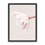 Shop Pastel Protea II Photo Canvas Art Print-Botanicals, Florals, Photography, Photography Canvas Prints, Pink, Portrait, Rectangle, View All-framed wall decor artwork