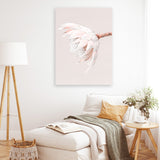 Shop Pastel Protea II Photo Canvas Art Print-Botanicals, Florals, Photography, Photography Canvas Prints, Pink, Portrait, Rectangle, View All-framed wall decor artwork