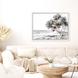 Shop Noosa I Photo Canvas Art Print-Boho, Coastal, Green, Landscape, Photography, Photography Canvas Prints, Tropical, View All, White-framed wall decor artwork