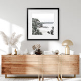 Shop Little Cove I (Square) Photo Art Print-Coastal, Green, Photography, Scandinavian, Square, View All, White-framed poster wall decor artwork