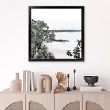 Shop Little Cove I (Square) Photo Art Print-Coastal, Green, Photography, Scandinavian, Square, View All, White-framed poster wall decor artwork