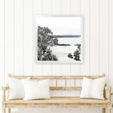 Shop Little Cove I (Square) Photo Art Print-Coastal, Green, Photography, Scandinavian, Square, View All, White-framed poster wall decor artwork