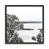 Shop Little Cove I (Square) Photo Canvas Art Print-Coastal, Green, Photography Canvas Prints, Square, View All, White-framed wall decor artwork