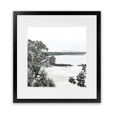 Shop Little Cove I (Square) Photo Art Print-Coastal, Green, Photography, Scandinavian, Square, View All, White-framed poster wall decor artwork