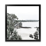 Shop Little Cove I (Square) Photo Art Print-Coastal, Green, Photography, Scandinavian, Square, View All, White-framed poster wall decor artwork