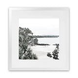 Shop Little Cove I (Square) Photo Art Print-Coastal, Green, Photography, Scandinavian, Square, View All, White-framed poster wall decor artwork