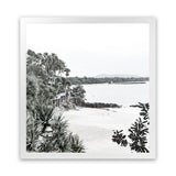 Shop Little Cove I (Square) Photo Art Print-Coastal, Green, Photography, Scandinavian, Square, View All, White-framed poster wall decor artwork