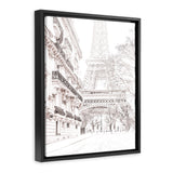 Shop Winter In Paris Photo Canvas Print-Hamptons, Neutrals, Photography Canvas Prints, Portrait, View All-framed wall decor artwork