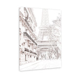 Shop Winter In Paris Photo Canvas Print-Hamptons, Neutrals, Photography Canvas Prints, Portrait, View All-framed wall decor artwork