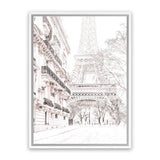 Shop Winter In Paris Photo Canvas Print-Hamptons, Neutrals, Photography Canvas Prints, Portrait, View All-framed wall decor artwork