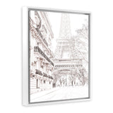 Shop Winter In Paris Photo Canvas Print-Hamptons, Neutrals, Photography Canvas Prints, Portrait, View All-framed wall decor artwork