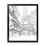 Shop Winter In Paris B&W Photo Art Print-Black, Hamptons, Photography, Portrait, View All, White-framed poster wall decor artwork