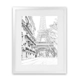 Shop Winter In Paris B&W Photo Art Print-Black, Hamptons, Photography, Portrait, View All, White-framed poster wall decor artwork
