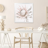 Shop King Protea II (Square) Photo Art Print-Florals, Hamptons, Photography, Pink, Square, View All-framed poster wall decor artwork